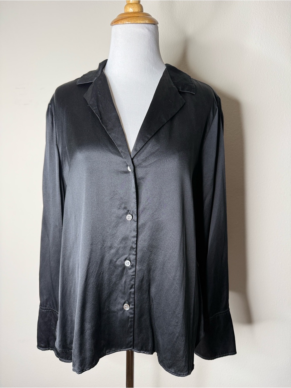 Banana Republic Black Silk Blouse